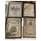 CROSS STICH AND NEEDLE WORK PIECES