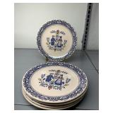 JOHNSON BROTHER PLATES 8" HEARTS & FLOWERS