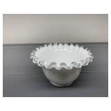 VINTAGE FENTON SILVER CREST SMALL ROSE BOWL