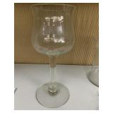TULIP WINE GLASS 12" H X 5" RIM