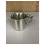 BABY CUP PATRIOT PEWTER BEAR HUGGING HANDLE