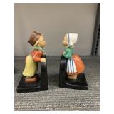 HUMMEL GIRL & BOY BOOKENDS, FULL BEE, SMALL FLECK