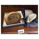 WENDELL AUGUST CONGRATULATIONS PLATE AND CANDLE