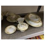 NORITAKE CHINA SET INCLUDING SERVING BOWLS,