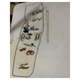 EARRING, 2 TIE TACKS