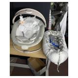 BABY BOUNCE CHAIR, W/ MOBILE, PILLOW BABY HOLDER