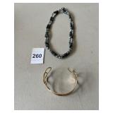 MAGNETIC NECKLACE, CUFF BRACELET