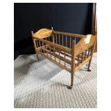 BABY CRADLE 30" H X 21.5" H X 16" W