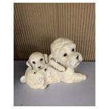 DOG FIGURINE MARKED ON BASE, 4" H