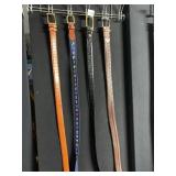 ITALIAN LEATHER CALFSKIN BROWN BELT, LEATHER SZ.