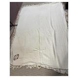 MONOGRAMED "S" BEDSPREAD 72" X 52"