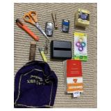 SCISSORS, UTILITY KNIFE, KEY CODES, FUSES, ETC.