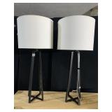 METAL BASE LAMP 33" H, TIMES 2