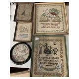 NEEDLE WORK FRAMED PIECES
