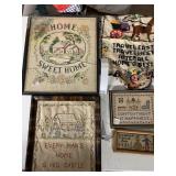 NEEDLE WORK FRAMED PIECES