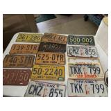 LICENSE PLATE COLLECTION INCL. 1950