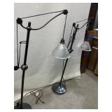 POTTERY BARN BODHI TASK FLOOR LAMP BRONZE 58" H,