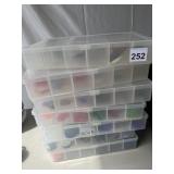 CRAFT ORGANIZERS W/ CONTENTS AND ROLLING SUITCASE