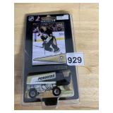 PENGUINS ZAMBONI ICE RESURFACE CARD AND ZAMBONI