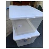 2 TOTES W/ LIDS