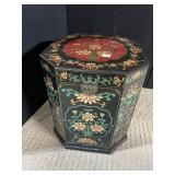 ORIENTAL LARGE TEA BOX TABLE 21.5" H X 18" X 18"