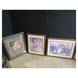 4 FRAMED PRINTS