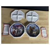 HAMILTON COLLECTOR PLATES ROBERT E LEE & JAMES