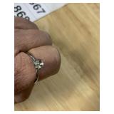 1 CZ DIAMOND ADJUSTABLE RING