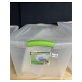 2 TOTES ONE 64 QT., ONE 18 QT