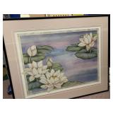 YURKO TAKATA WATER LILIES PRINT 30" H X 36" W