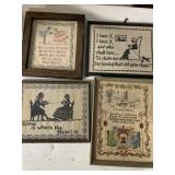 CROSS STICH AND NEEDLE WORK PIECES