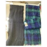 2 SCARVES INCLUDING MOHAIR