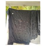 3 PANELS BLACK FABRIC W SEQUINS