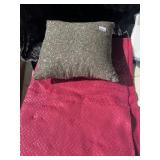 SEQUIN PILLOW AND SOFT SEQUIN BLANKET