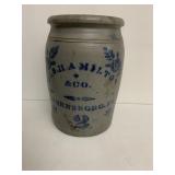 CROCK BLUE & GRAY GREENSBORO 11.5" H