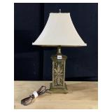 BROWN LAMP WITH SHADE