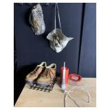 DANNER 10.5 SHOES, BROWNING HAT, COLUMBIA HAT,