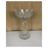 BRILLIANT PERIOD CUT GLASS COMPOTE 10" H