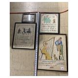 CROSS STICH AND NEEDLE WORK PIECES