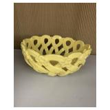 BRAIDED POTTERY BOWL 3.5" H FOR DECORATION