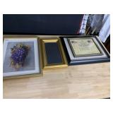 GRAPES PRINT IN FRAME & MIRROR WITH GOLD FRAME,