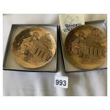 WENDELL AUGUST SOLID BRONZE PLATE OLD SCHOOLHOUSE