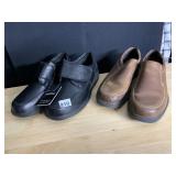 2 PAIRS NEW SHOES SZ. 12 HUSH PUPPIES, SAFE T