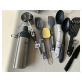 UTENSILS, BOTTLE, MEASURING CUPS