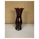 RUBY BUD VASE 6" H