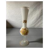 HAND PAINTED BUD VASE 10.5" H