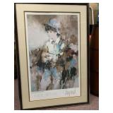RICHARD SHEPARD "BOY IN HAT" LITHOGRAPH 33" H X
