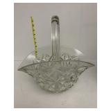 GLASS BASKET 11" H