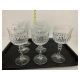 7 WINE GLASSES
