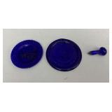 COBALT ORNAMENTS B&O RR, CAPE COD, ETC.